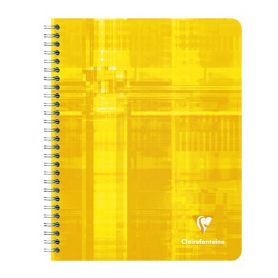 Schrift Clairefontaine A5+ ruit 5x5mm 120 pagina's 90gr assorti
