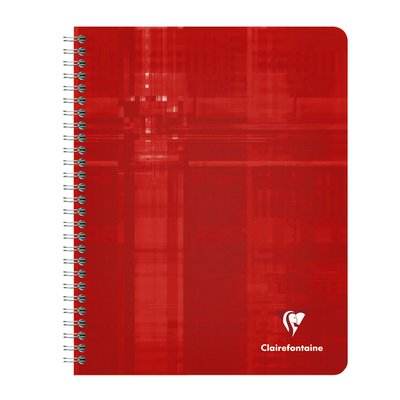 Schrift Clairefontaine A5+ ruit 5x5mm 120 pagina's 90gr assorti