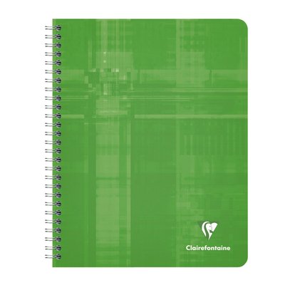 Schrift Clairefontaine A5+ ruit 5x5mm 120 pagina's 90gr assorti