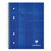 Collegeblok Clairefontaine Studium A5+ ruit 5x5mm 6-gaats 80 pagina's assorti foto