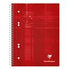 Collegeblok Clairefontaine Studium A5+ ruit 5x5mm 6-gaats 80 pagina's assorti foto