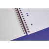 Collegeblok Clairefontaine Studium A5+ ruit 5x5mm 6-gaats 80 pagina's assorti foto