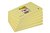 Memoblok Post-it 655 Super Sticky 76x127mm geel 6 stuks