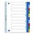 Intercalaire Oxford A4+ 11 perforations 1-10 PP couleur