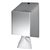 Poetspapierdispenser Euro Products universeel medium zilver 438990