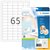 Etiquette HERMA Premium 5027 38,1x21,2mm blanc 1625 pièces