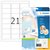 Etiket HERMA 5029 63.5x38.1mm premium wit 525 stuks