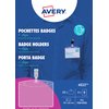 Badge Avery met clip 4822 60x90mm 25 stuks + 32 insteekkaarten foto