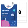 Badge Avery met clip 4822 60x90mm 25 stuks + 32 insteekkaarten foto