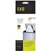 Afvalzak EKO MDPE type E met trekband 55x70cm 25-35L wit rol à 12 stuks foto