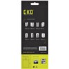 Afvalzak EKO MDPE type E met trekband 55x70cm 25-35L wit rol à 12 stuks foto