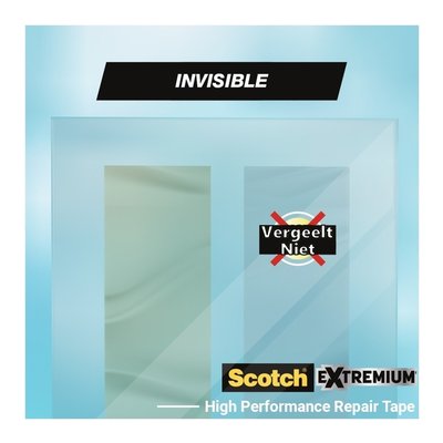 Plakband Scotch Extremium invisible 48mmx25m transparant