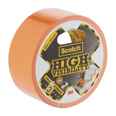 Plakband Scotch high visibility 48mmx25m oranje