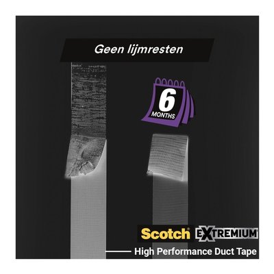 Ruban adhésif Scotch Extremium no Residue 18,2mx48mm gris