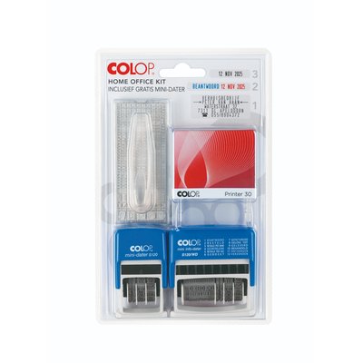 Stempelset Colop thuiskantoor 3-delig