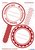 Etiket HERMA 15446 keuken new look rood