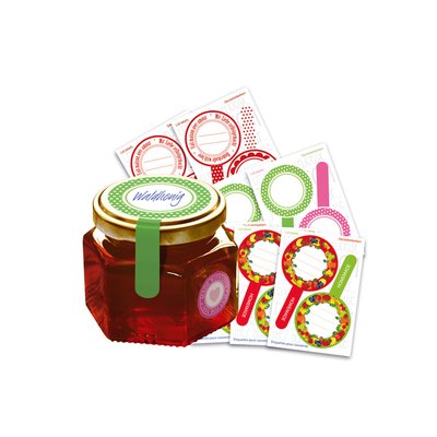 Etiket HERMA 15446 keuken new look rood