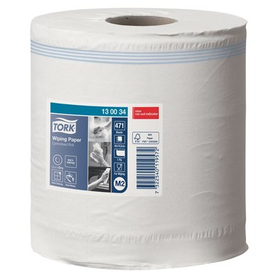 Poetspapier Tork M2 Premium 1-laags 165m wit 130034