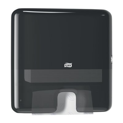 Handdoekdispenser Tork H2 Elevation Xpress klein zwart 552108