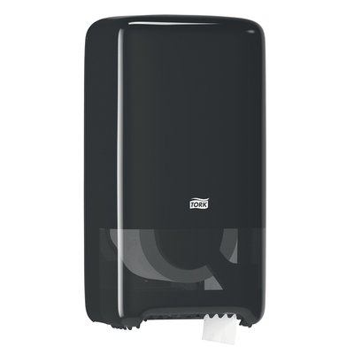 Toiletpapierdispenser Tork T6 Elevation medium duo zwart 557508