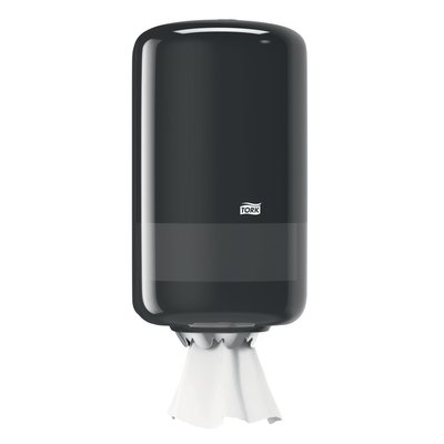 Poetspapierdispenser Tork M1 Elevation klein zwart 558008