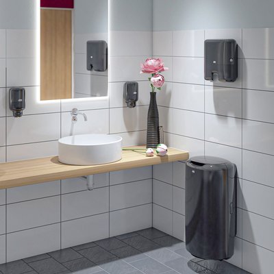 Poetspapierdispenser Tork M2 Elevation zwart 559008