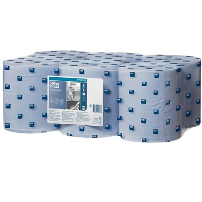 Poetspapier Tork M2 Advanced 1-laags 320m blauw 128208