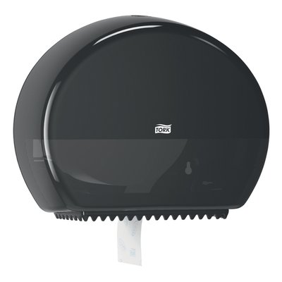 Toiletpapierdispenser Tork T2 Elevation jumbo klein zwart 555008