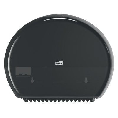 Toiletpapierdispenser Tork T2 Elevation jumbo klein zwart 555008