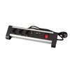 Bloc multiprise de table Perel 3 prises avec interrupteur 2 ports USB 1,4m noir Photo