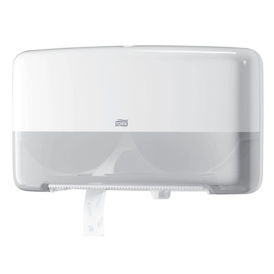 Toiletpapierdispenser Tork T2 Elevation jumbo klein duo wit 555500