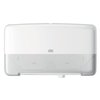 Toiletpapierdispenser Tork T2 Elevation jumbo klein duo wit 555500 foto