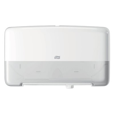 Toiletpapierdispenser Tork T2 Elevation jumbo klein duo wit 555500