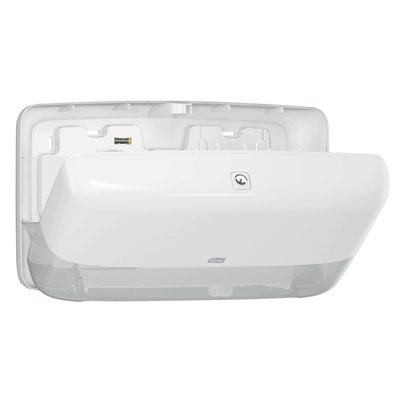 Toiletpapierdispenser Tork T2 Elevation jumbo klein duo wit 555500