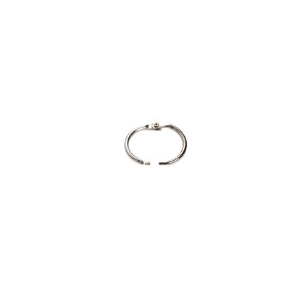 Boekbindersring Creativ Company 19mm zilver 10 stuks
