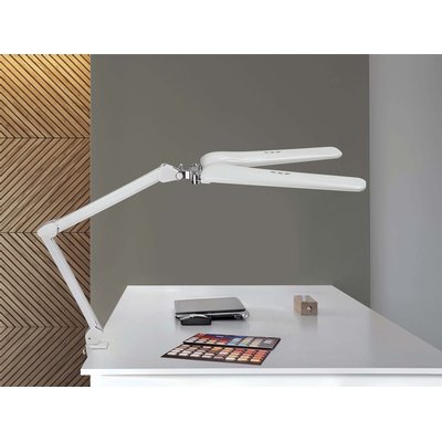 Lampe de bureau MAULcraft duo LED Pince table intensité variable blanc