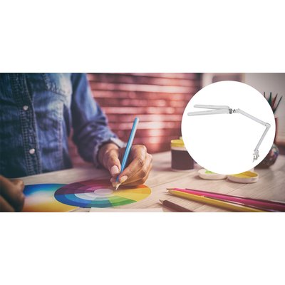 Lampe de bureau MAULcraft duo LED Pince table intensité variable blanc