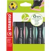 Surligneur Stabilo GREEN BOSS 6070/4 pastel assorti étui 4 pièces Photo