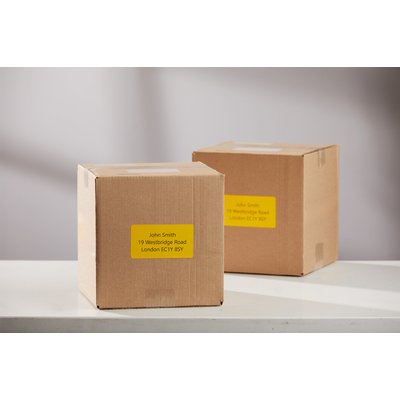 Etiquette Dymo LabelWriter carte nom 54x101mm rouleau à 220 pièces jaune