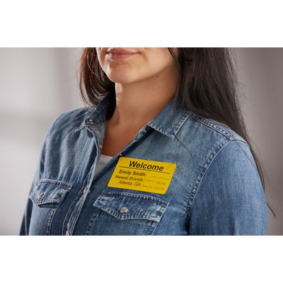 Etiquette Dymo LabelWriter carte nom 54x101mm rouleau à 220 pièces jaune