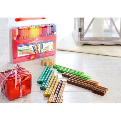 Kleurstiften Faber-Castell Connector assorti koffer à 60 stuks