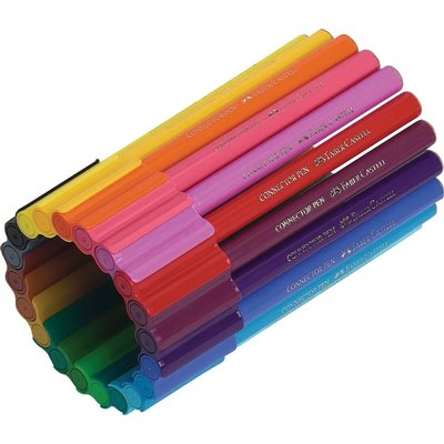Kleurstiften Faber-Castell Connector assorti koffer à 60 stuks