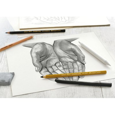 Houtskool Faber-Castell set 7-delig
