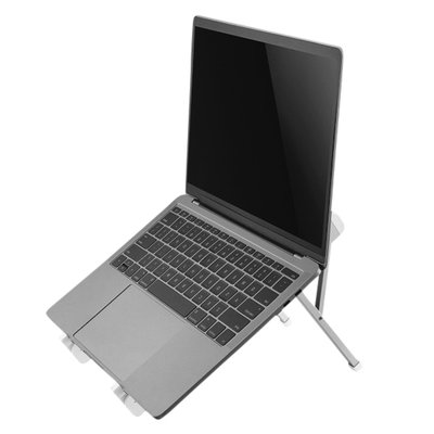 Support ordinateur portable Neomounts NSLS010 pliable argent
