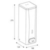 Zeepdispenser Katrin metaal 1000ml wit 982517 foto