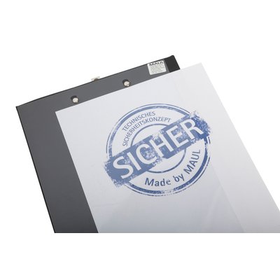 Porte-bloc MAUL A4 portrait + pochette PVC noir