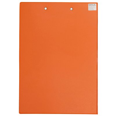 Klembordmap MAUL A4 staand met penlus PVC neon oranje