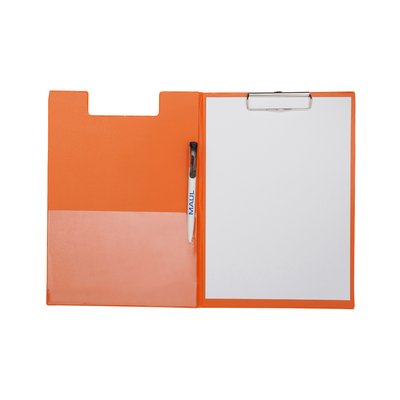 Klembordmap MAUL A4 staand met penlus PVC neon oranje