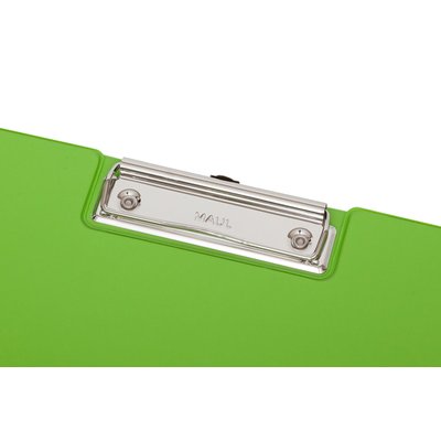 Klembordmap MAUL A4 staand met penlus PVC neon groen