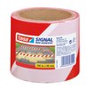 Ruban de signalisation tesa® Signal 100mx80mm rouge/blanc Photo